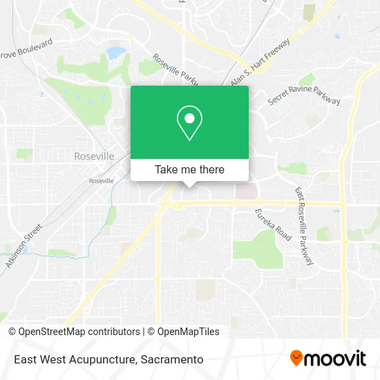 East West Acupuncture map