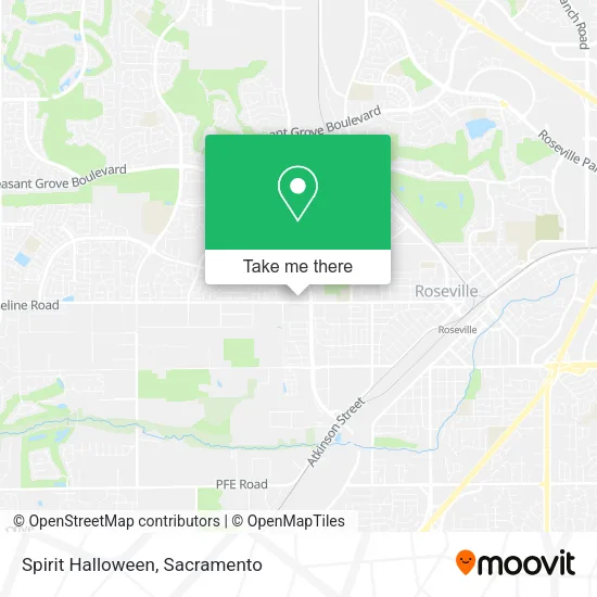 Mapa de Spirit Halloween