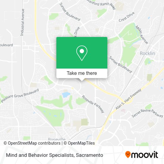 Mind and Behavior Specialists map