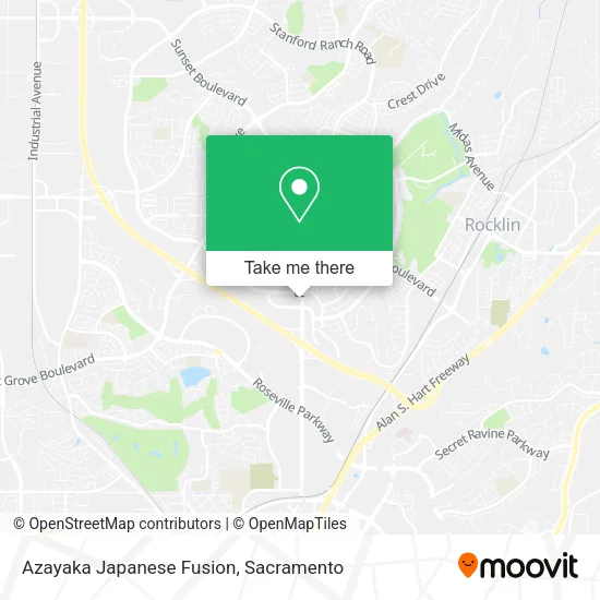 Mapa de Azayaka Japanese Fusion