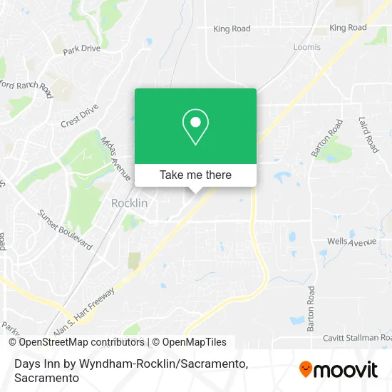 Mapa de Days Inn by Wyndham-Rocklin / Sacramento