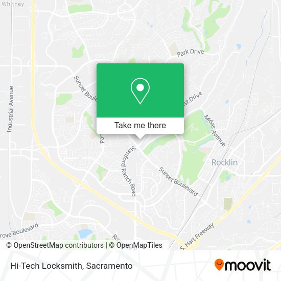 Hi-Tech Locksmith map
