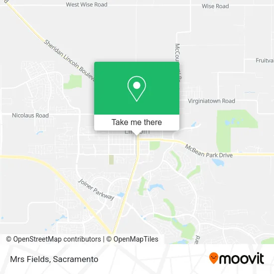 Mrs Fields map