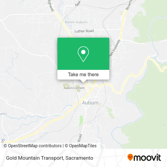 Mapa de Gold Mountain Transport
