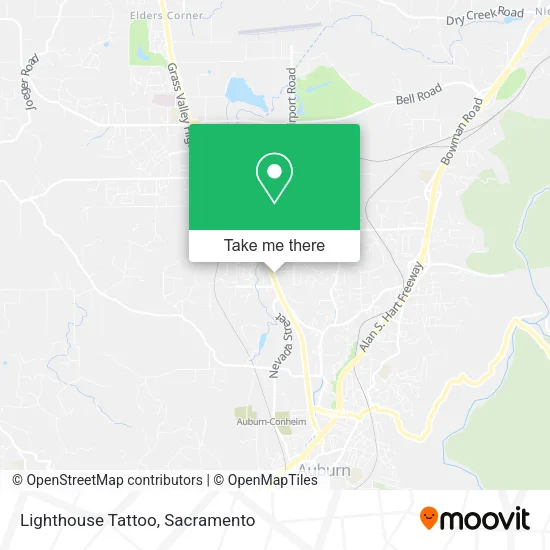 Lighthouse Tattoo map