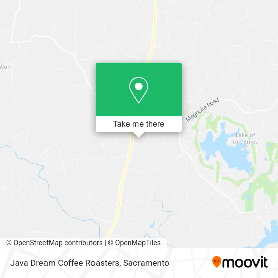 Mapa de Java Dream Coffee Roasters