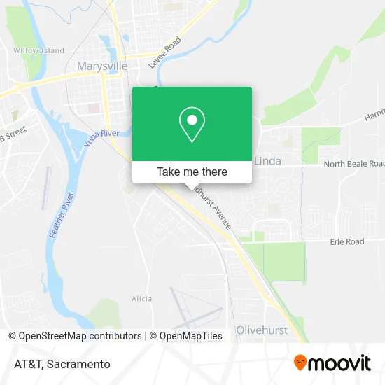 Mapa de AT&T
