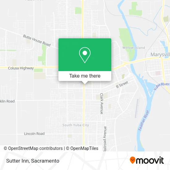 Mapa de Sutter Inn