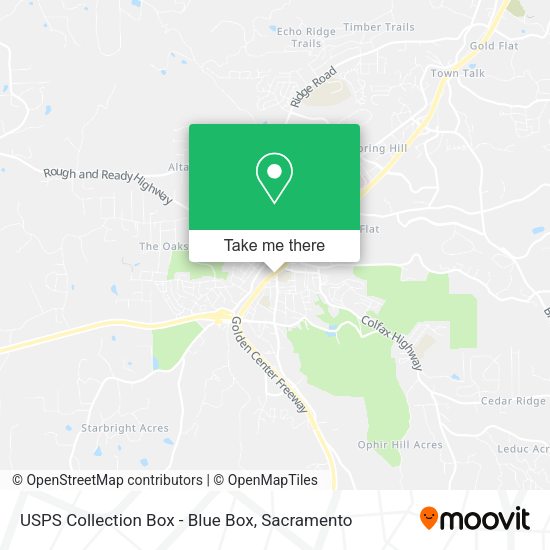 USPS Collection Box - Blue Box map
