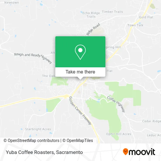 Yuba Coffee Roasters map