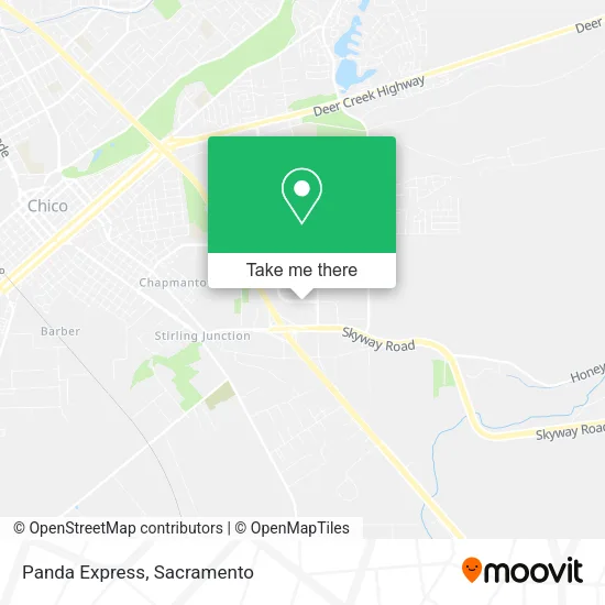 Mapa de Panda Express