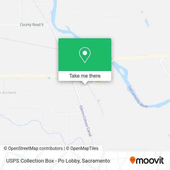 USPS Collection Box - Po Lobby map