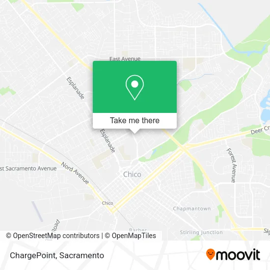 Mapa de ChargePoint