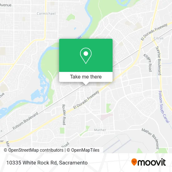 Mapa de 10335 White Rock Rd