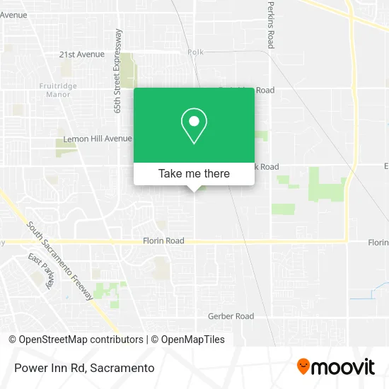 Mapa de Power Inn Rd