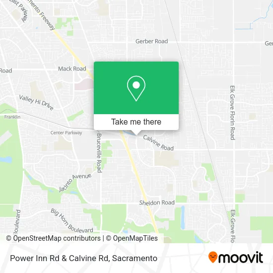 Mapa de Power Inn Rd & Calvine Rd