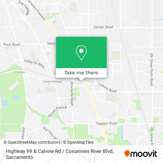 Highway 99 & Calvine Rd / Cosumnes River Blvd map