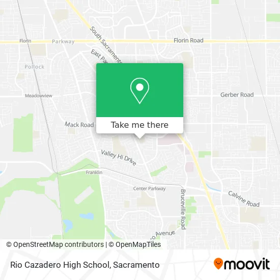 Rio Cazadero High School map