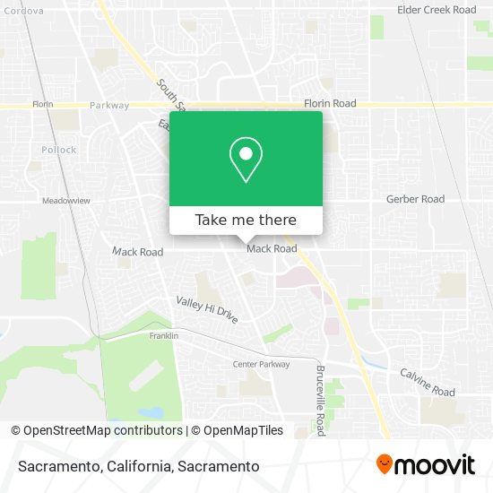 Sacramento, California map
