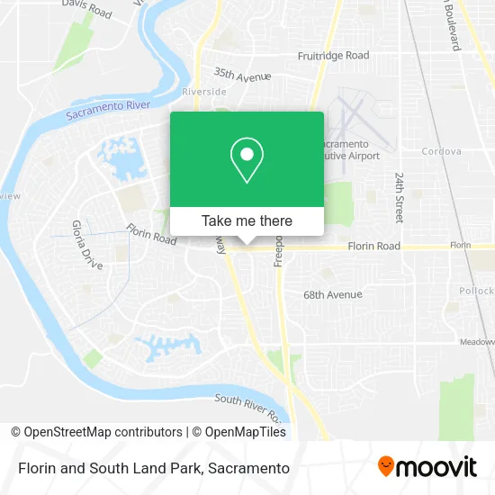 Mapa de Florin and South Land Park