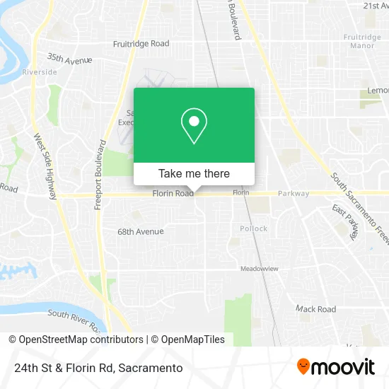 Mapa de 24th St & Florin Rd