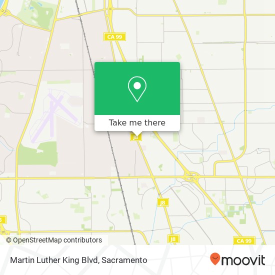 Martin Luther King Blvd map