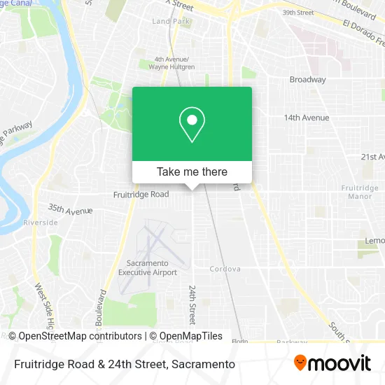 Fruitridge Road & 24th Street map