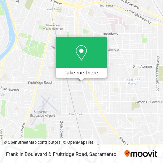 Mapa de Franklin Boulevard & Fruitridge Road