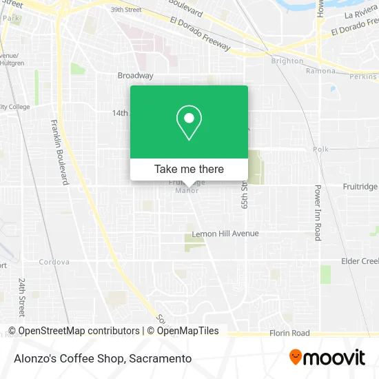Alonzo's Coffee Shop map