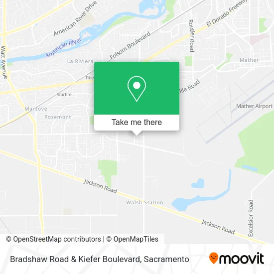 Mapa de Bradshaw Road & Kiefer Boulevard