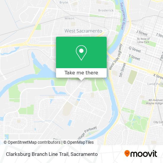 Clarksburg Branch Line Trail map