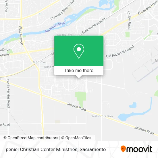 Mapa de peniel Christian Center Ministries