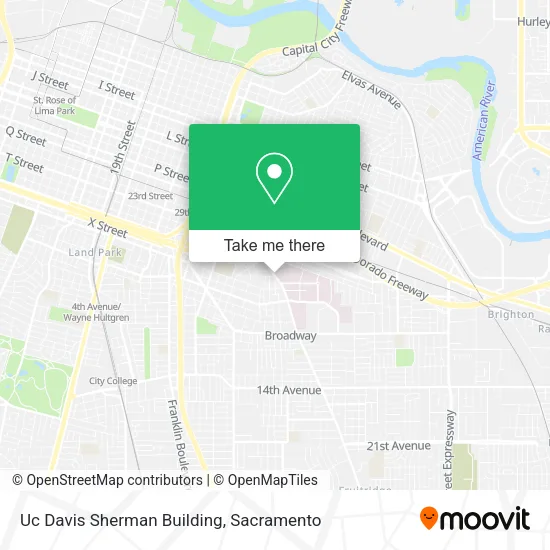 Mapa de Uc Davis Sherman Building