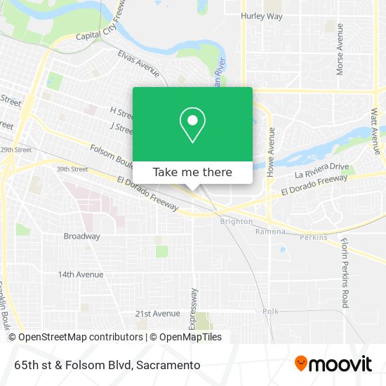 Mapa de 65th st & Folsom Blvd