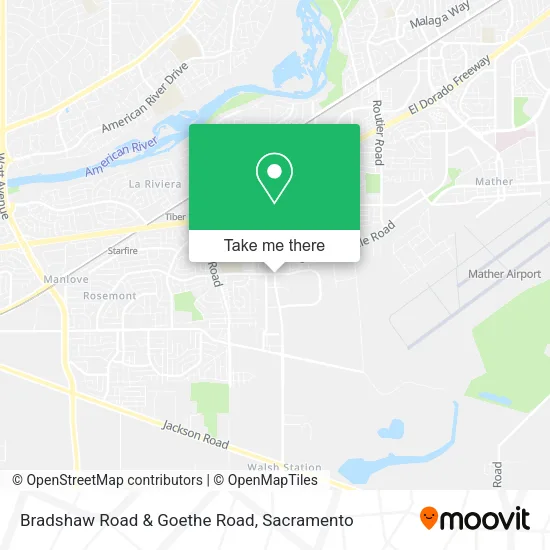 Mapa de Bradshaw Road & Goethe Road