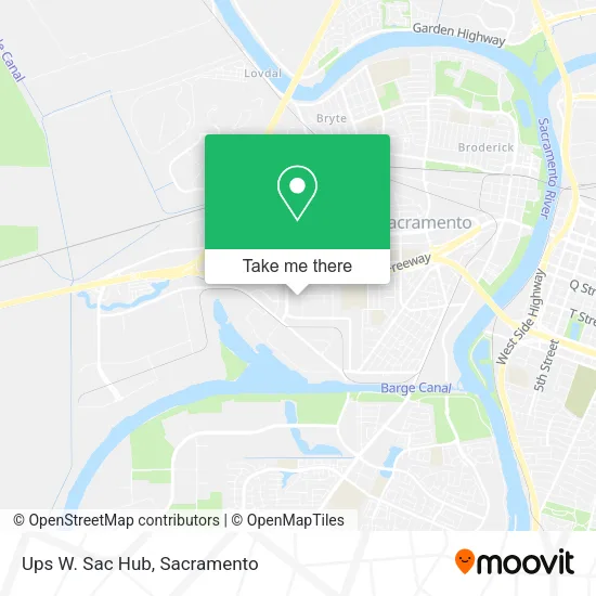 Mapa de Ups W. Sac Hub