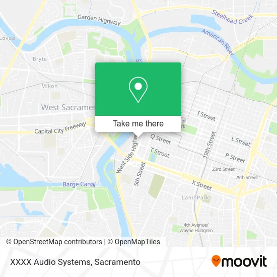 Mapa de XXXX Audio Systems