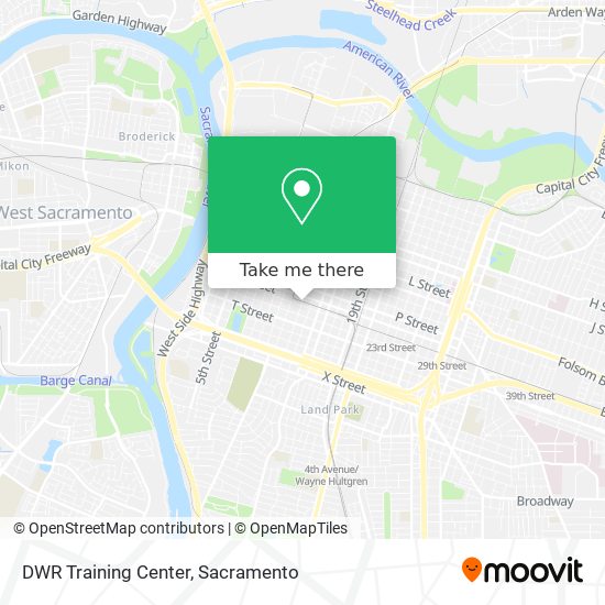 DWR Training Center map