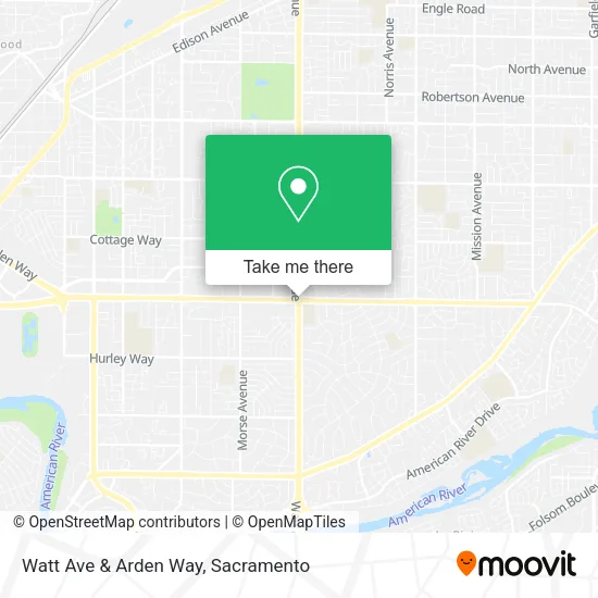 Mapa de Watt Ave & Arden Way
