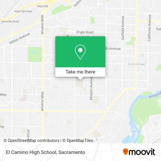 Mapa de El Camino High School