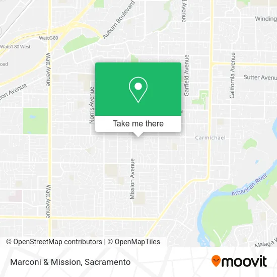 Marconi & Mission map