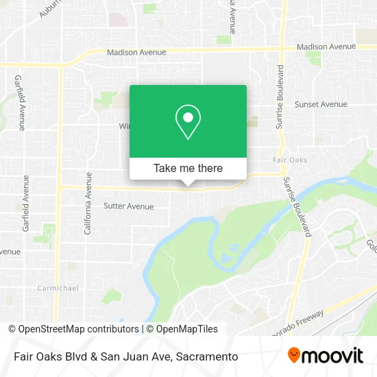 Mapa de Fair Oaks Blvd & San Juan Ave