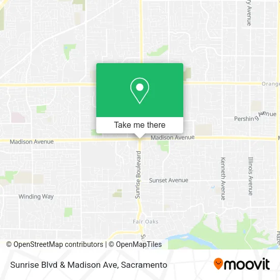 Mapa de Sunrise Blvd & Madison Ave