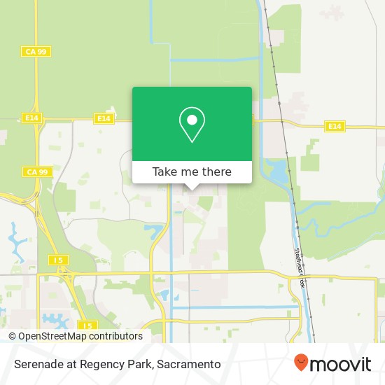 Serenade at Regency Park map