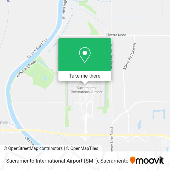 Mapa de Sacramento International Airport (SMF)