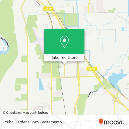 Yuba Gardens Gym map