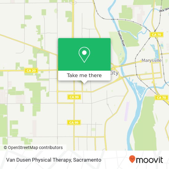 Van Dusen Physical Therapy map