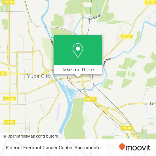 Rideout Fremont Cancer Center map