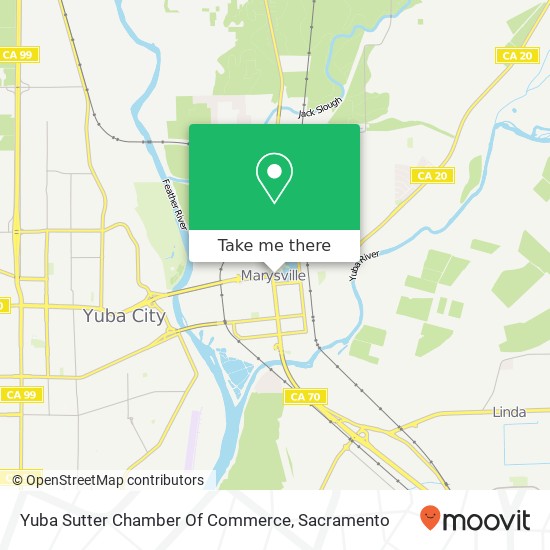 Yuba Sutter Chamber Of Commerce map