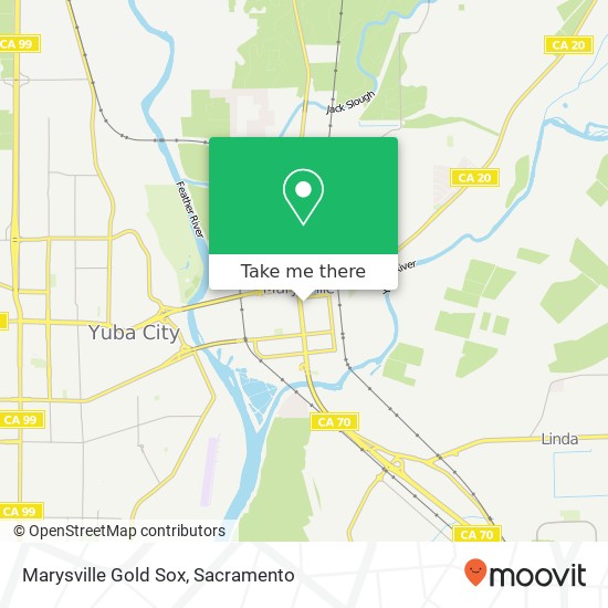 Marysville Gold Sox map